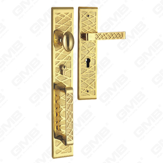 top grade in China Zinc Alloy Outside Villa Door Handle Customized keyway(E8383-GPB)