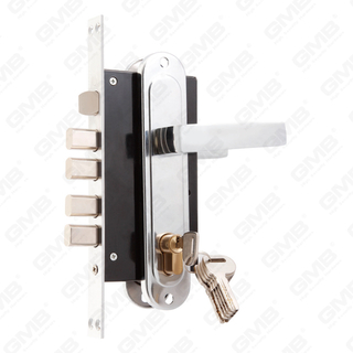 High Security Door Lock set with latch bolt cylinder hole 4 square pin Lock set Lock case lock handle (PAH-01)